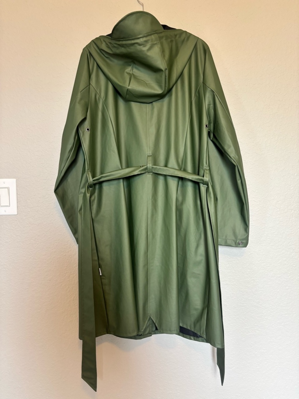 Rains Curve Waterproof Belted Jacket - Picture 3 of 16